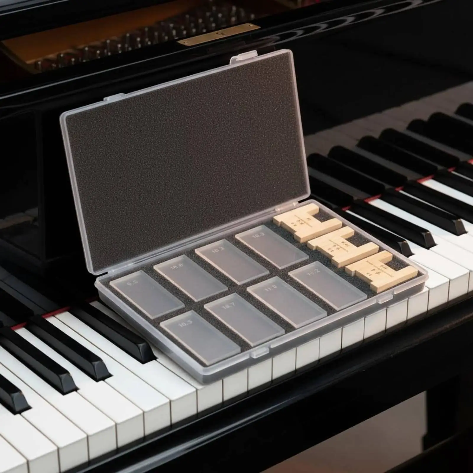 Medidor profundidad teclas piano – Herramienta para piano de cola y vertical