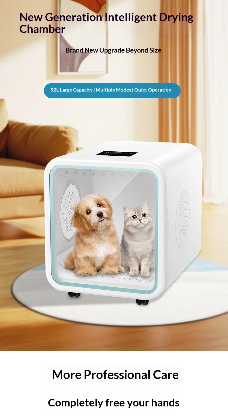 Detalle del ventilador para perros y gatos