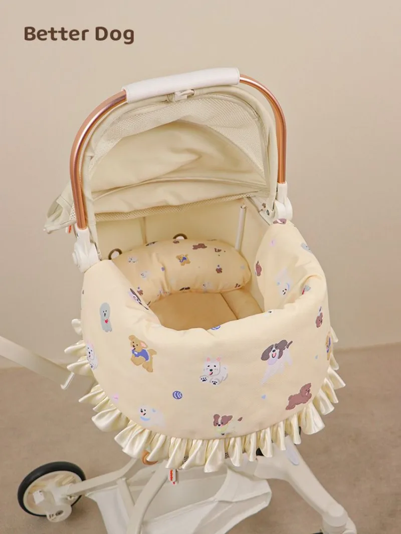 Almohada waterproof para cochecito de perro o gato