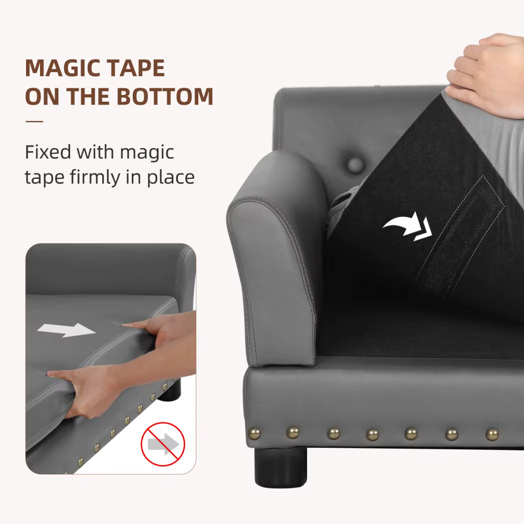 Cama elevada tipo sofá para perros y gatos, acolchada, resistente - imagen 5
