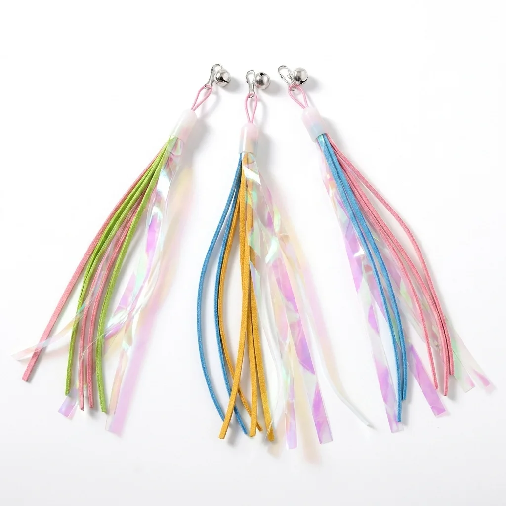 Set 3 varitas juguete con pluma para gatos