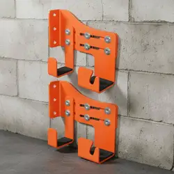 Soporte pared para herramientas de carpintería – Juego 2 ganchos ajustables para garaje