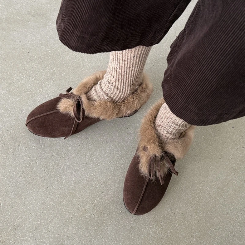 Mocasines Satinados Mujer – Cálidos Otoño e Invierno con Lazo - imagen 5