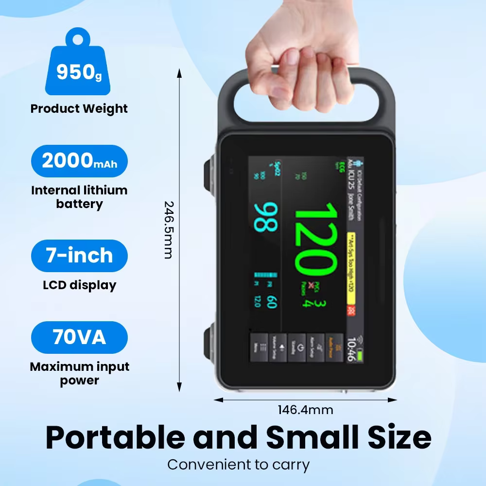 Monitor de signos vitales multiparamétrico portátil para perros y gatos - imagen 2