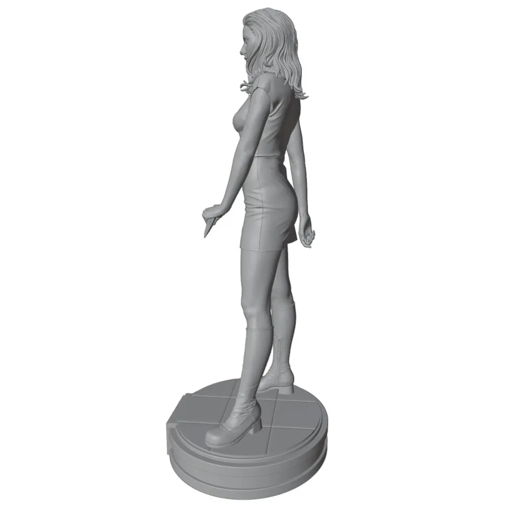 Kit Miniatura Resina 1/24 – Figura GK DIY sin Pintar ni Ensamblar - imagen 3