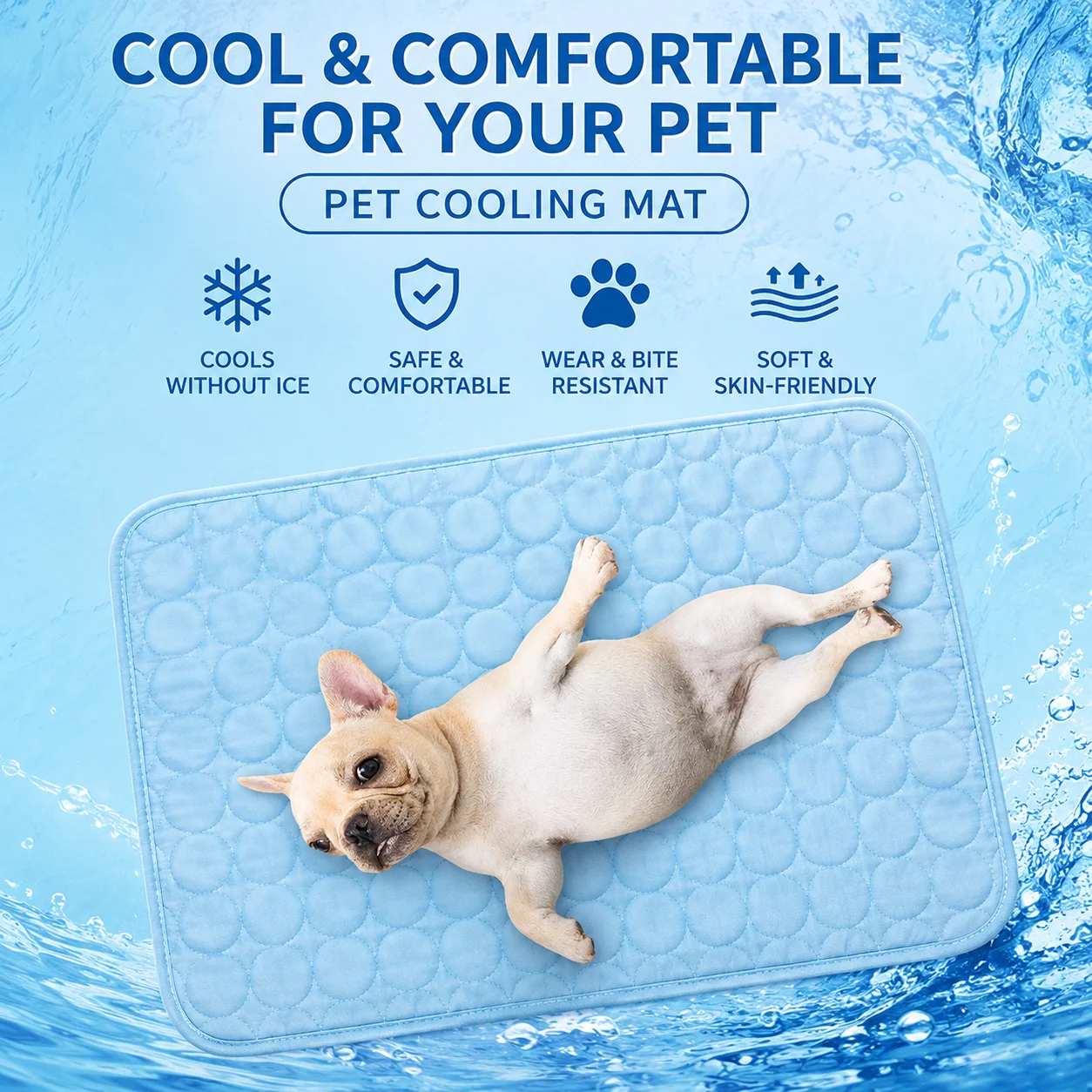 Alfombra refrescante Ice Silky para perros, colchoneta transpirable - imagen 3