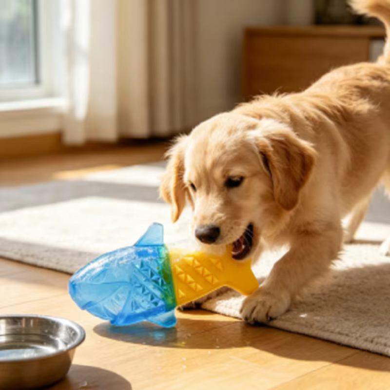Juguete Refrigerante para Perros – Mordedor de Dentición con Agua - imagen 3
