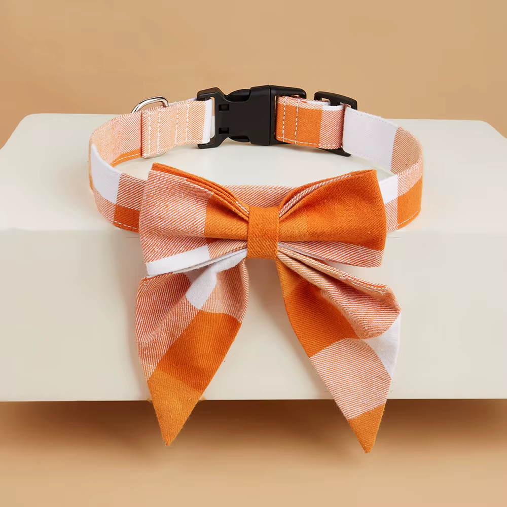 Collar de Algodón con Lazo para Perros y Gatos – Ajustable - imagen 2