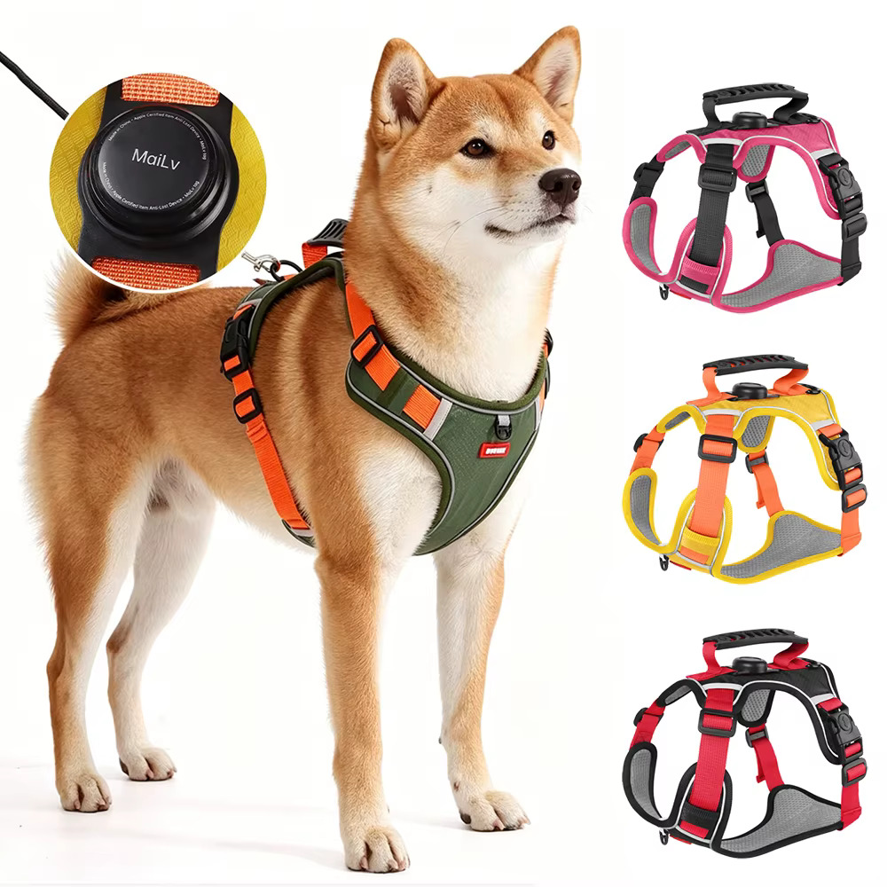 Arnés antipérdida para perros con agarre resistente y Shiba, Golden - imagen 4