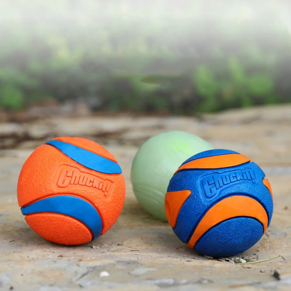 Pelota mordedora de caucho natural para perros y cachorros - imagen 4