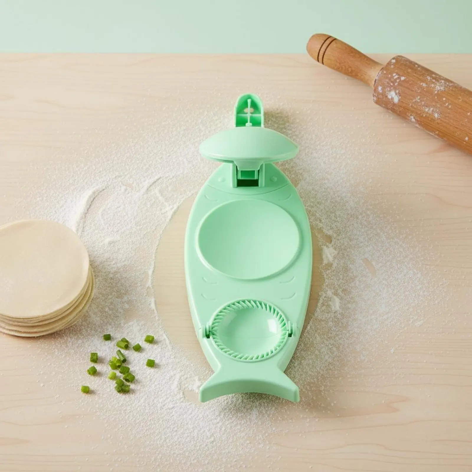Prensa manual para dumplings y ravioles con mango ergonómico - imagen 4