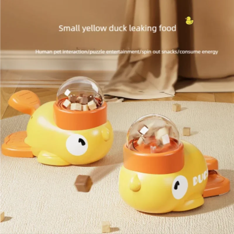 Dispensador Interactivo de Golosinas para Gatos y Perros – Pato Amarillo - imagen 5