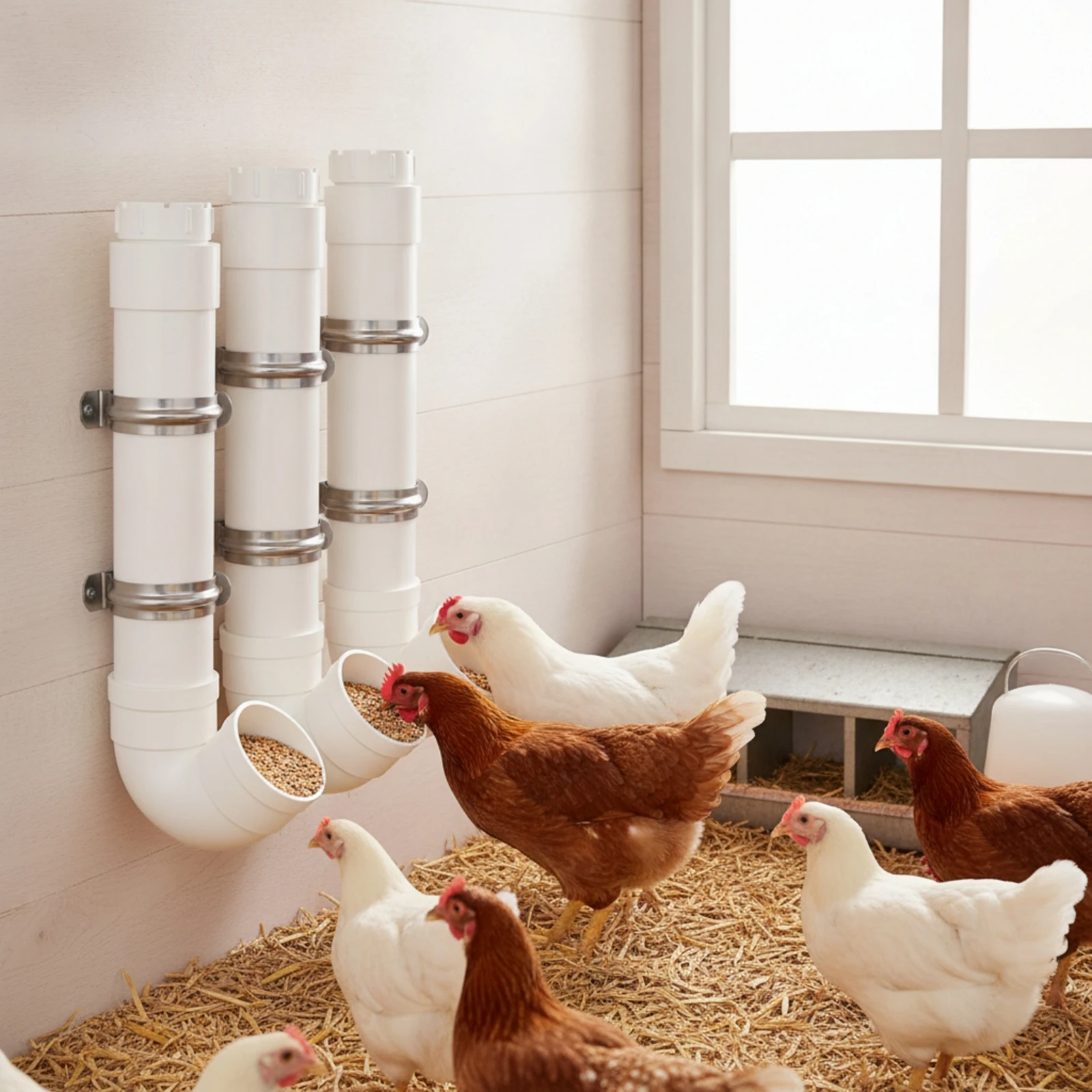 Bebedero automático para pollos de patio – Gran capacidad y fácil instalación - imagen 2