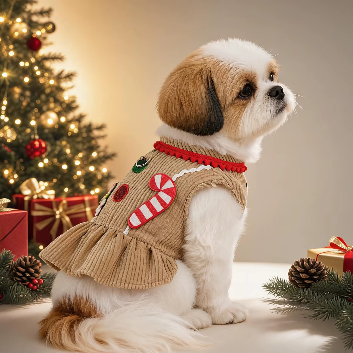 Suéter Teddy Navideño para Perros y Gatos Pequeños - imagen 5