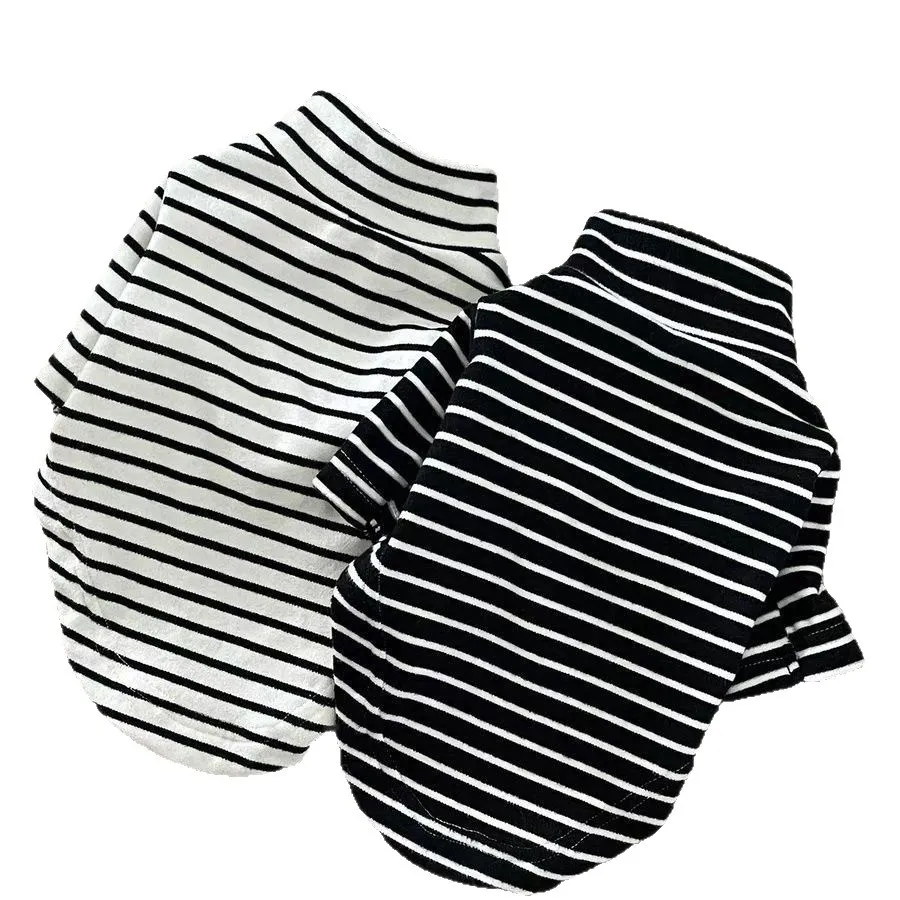 Camiseta a Rayas para Perros y Gatos – Top de Felpa - imagen 3