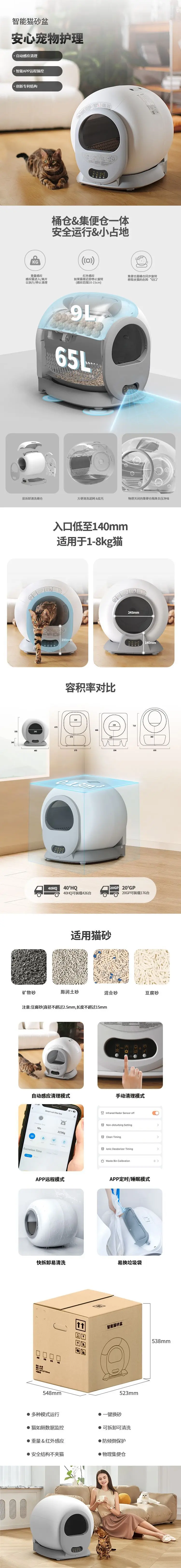 Caja de Arena Inteligente con tambor integrado