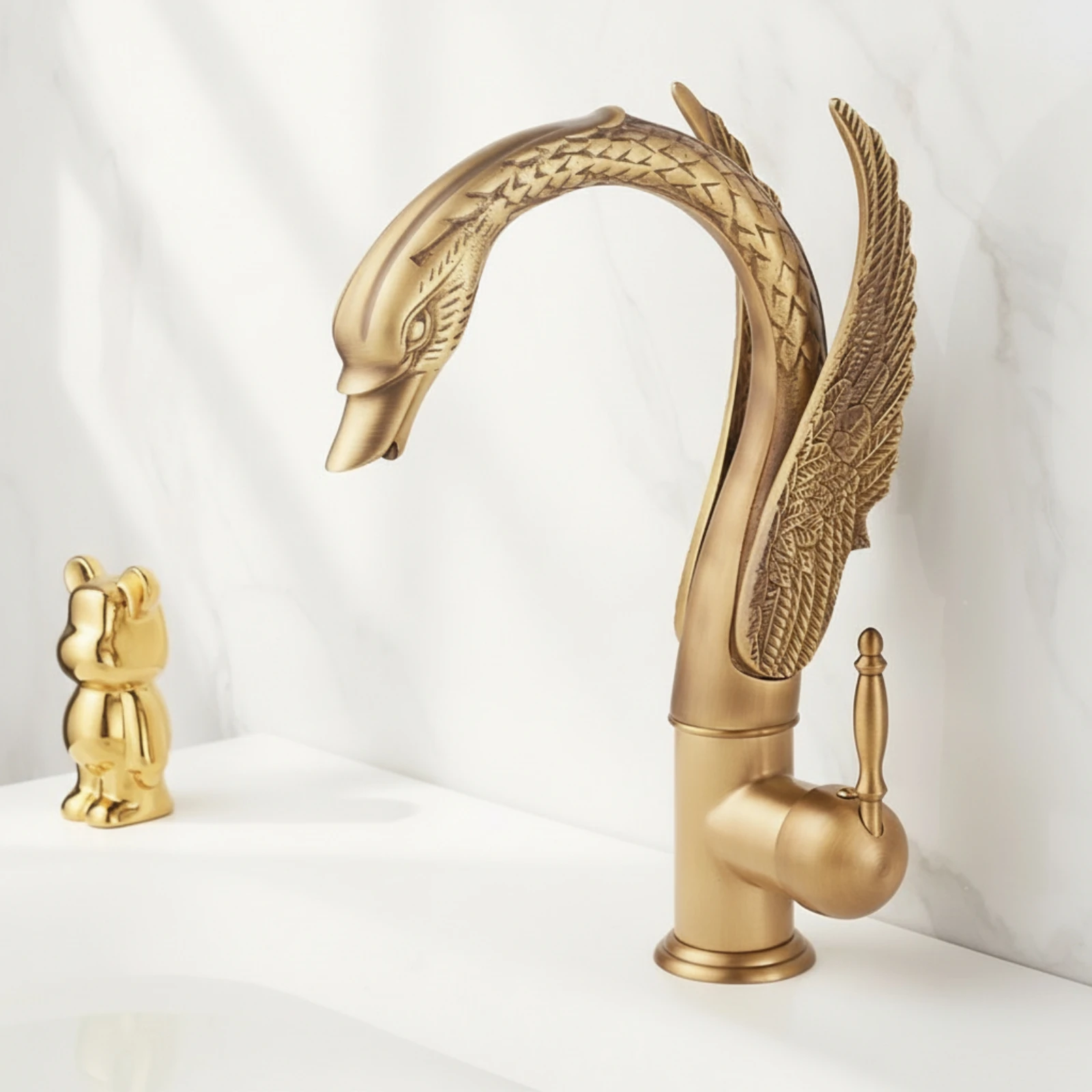 Grifo monomando lavabo baño - Latón y cobre, fácil montaje