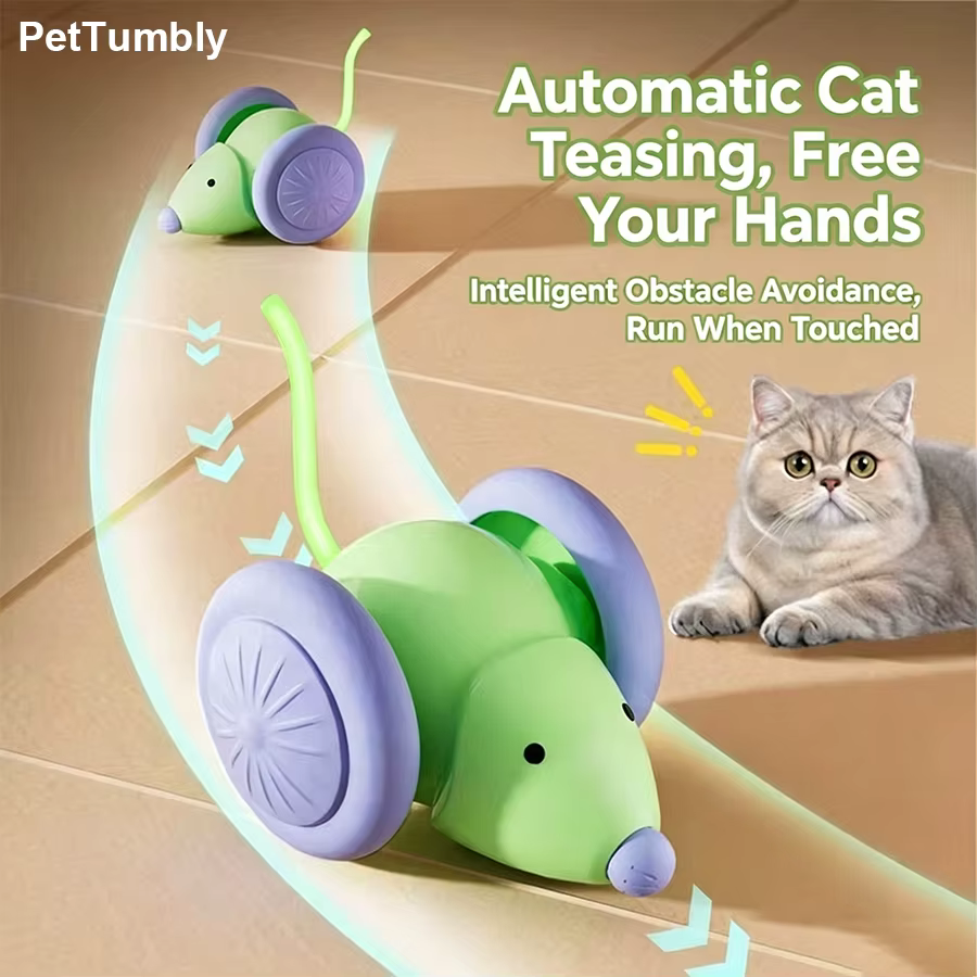 Pelota rodante LED USB para gatos – Juguete interactivo recargable - imagen 2