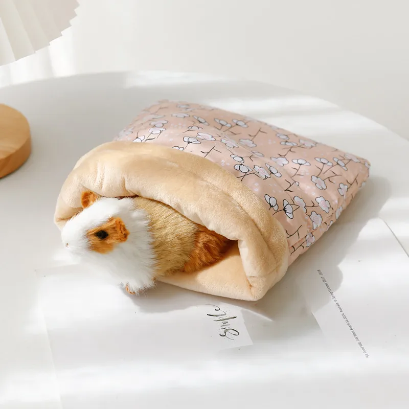 Saco de dormir cálido de felpa para perros y gatos pequeños