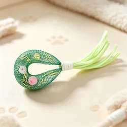 Juguete con Borlas y Campana para Gatos – Plumas y Malla Interactivo