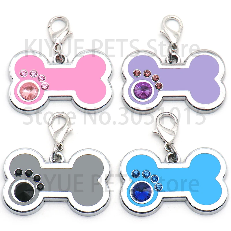 Etiquetas Identificación Personalizadas Gato con Huella de Pata para Collar - imagen 4