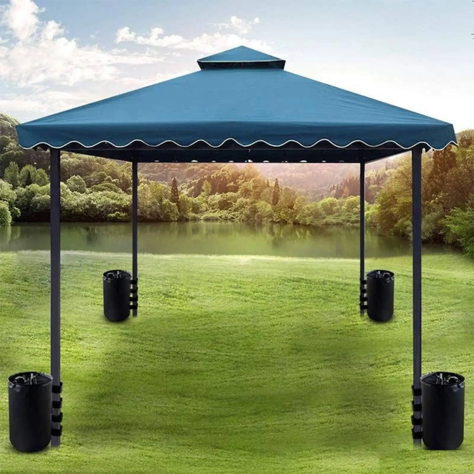 Bolsa de agua para anclar tienda y pérgola – Pesa rellenable resistente - imagen 4