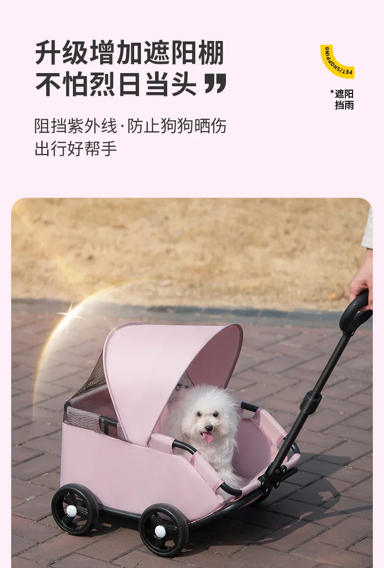 Carrito para perros y gatos en exterior