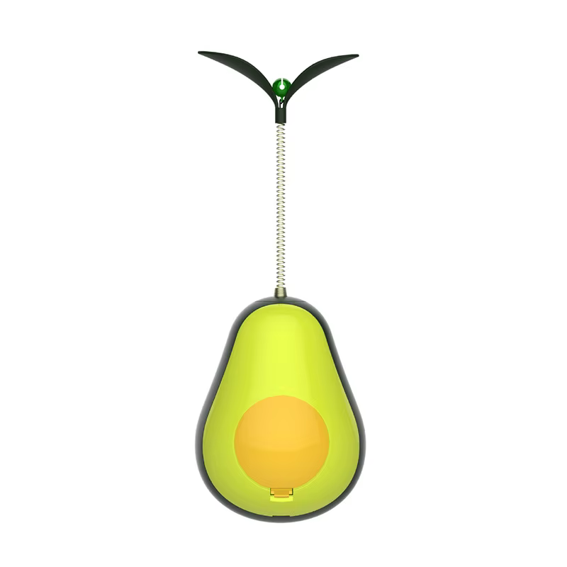 Juguete interactivo para gatos bola aguacate con premios dispensador