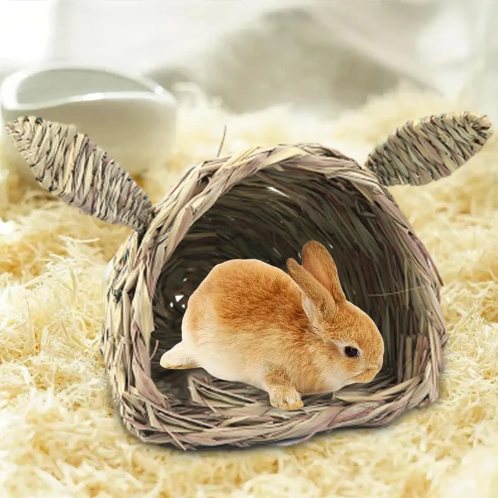 Casita en jaula de mascotas