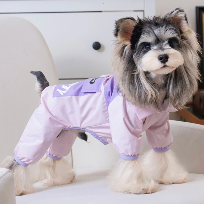 Chaqueta impermeable para perros y gatos oso de peluche primavera - imagen 5