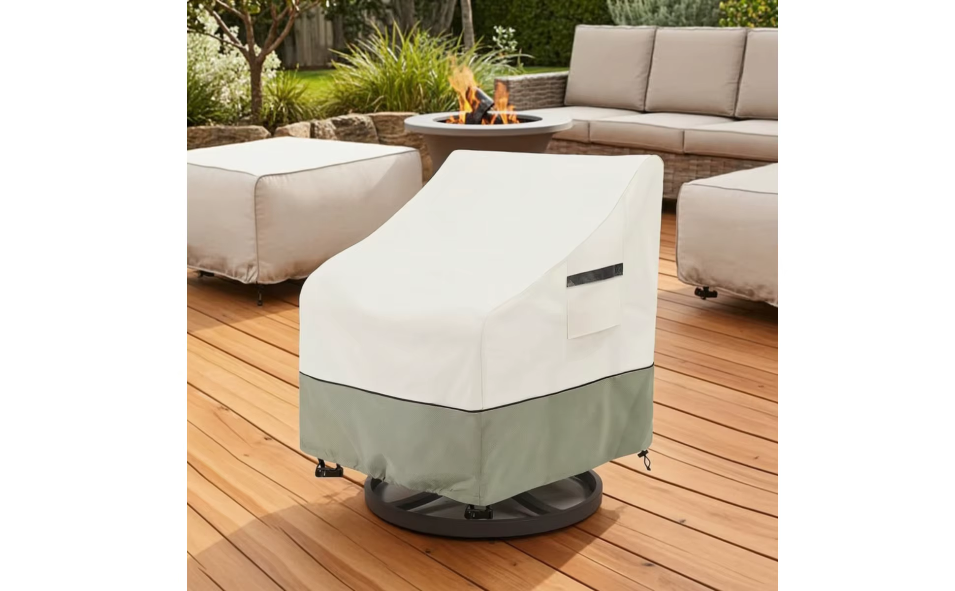 Funda impermeable para silla giratoria de jardín