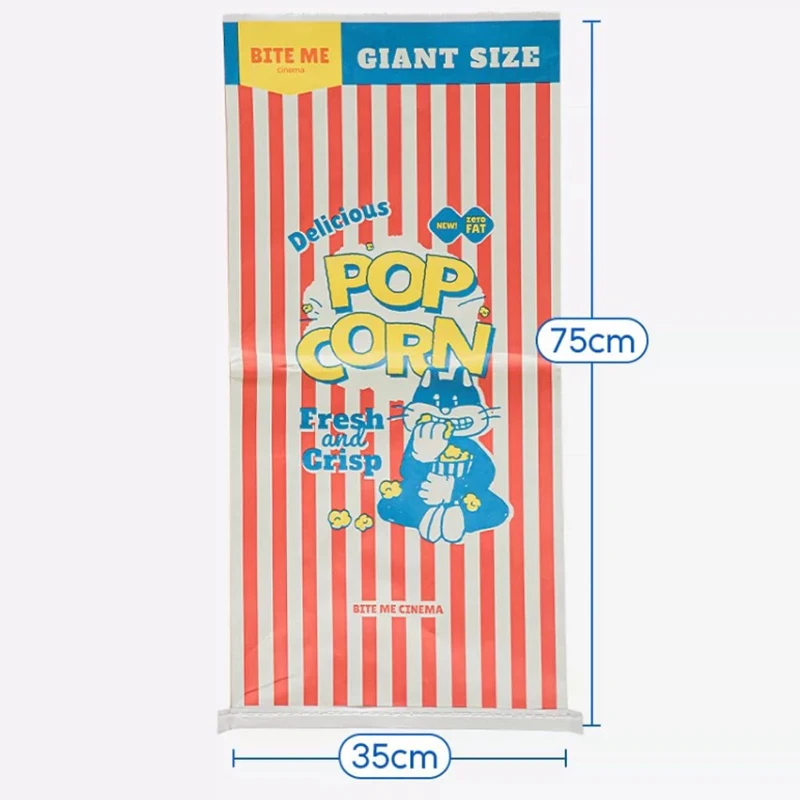 Juguete de papel Kraft con diseño de bolsa de palomitas