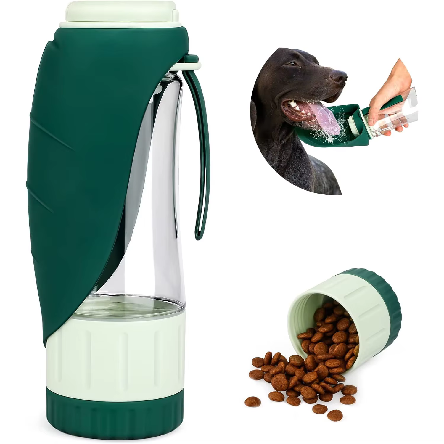 Botella bebedero portátil para perros 2 en 1 - imagen 4