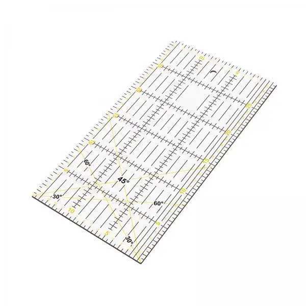 Regla Rectangular de Acrílico para Quilting y Cortar Tela - imagen 3