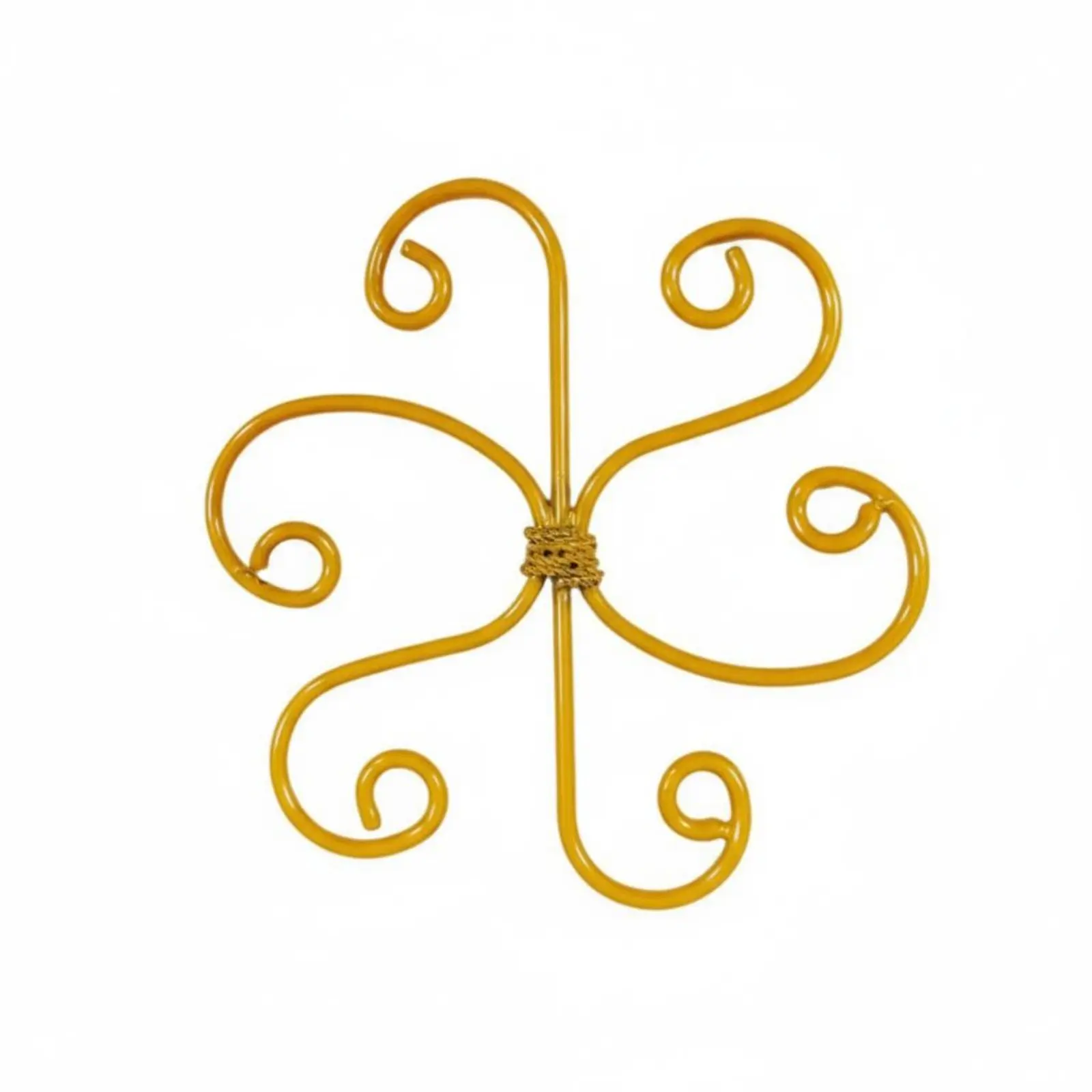 Soporte decorativo loto de hierro dorado para macetas, para gatos - imagen 2
