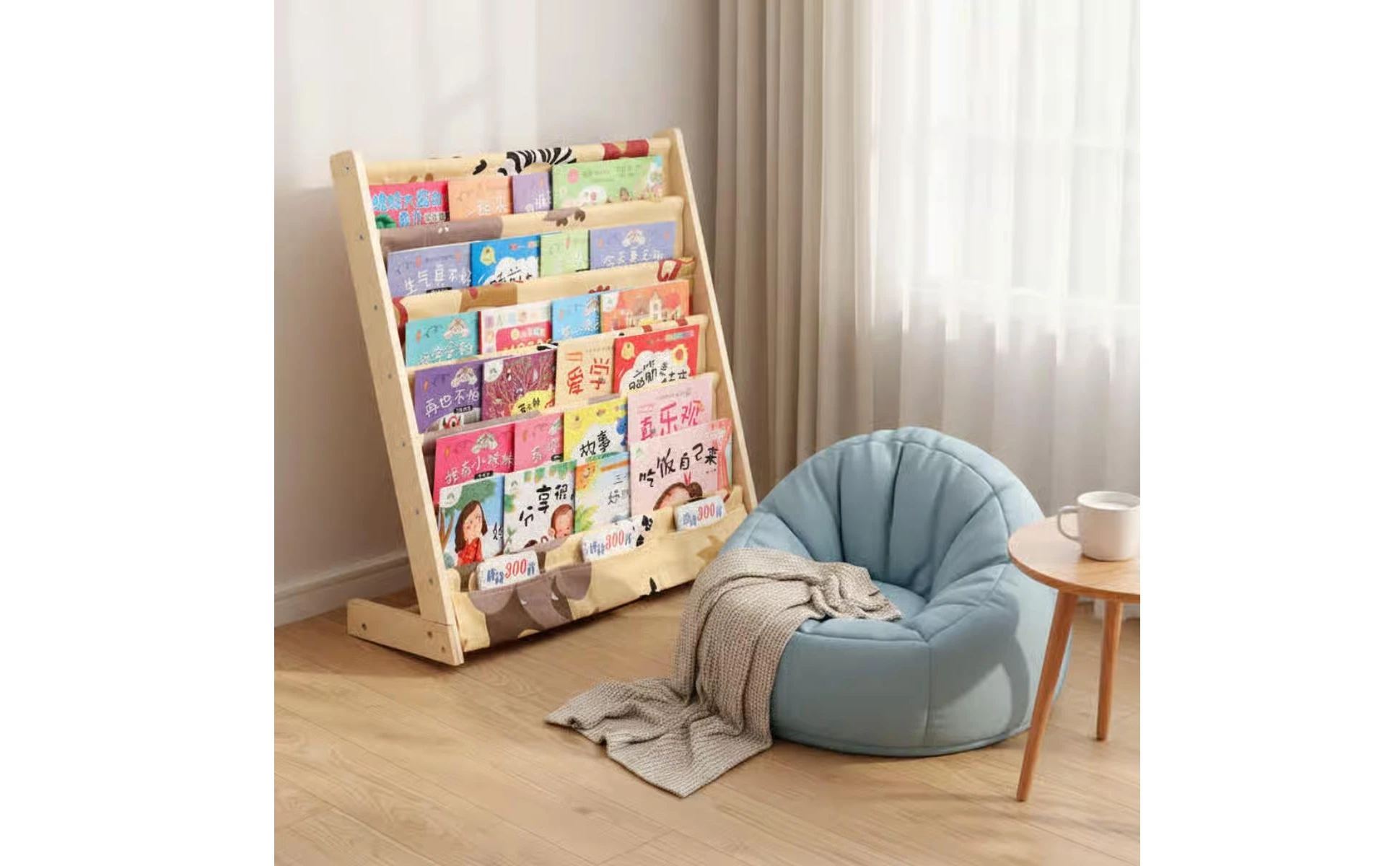 Muebles infantiles para guardería con acceso sencillo a libros