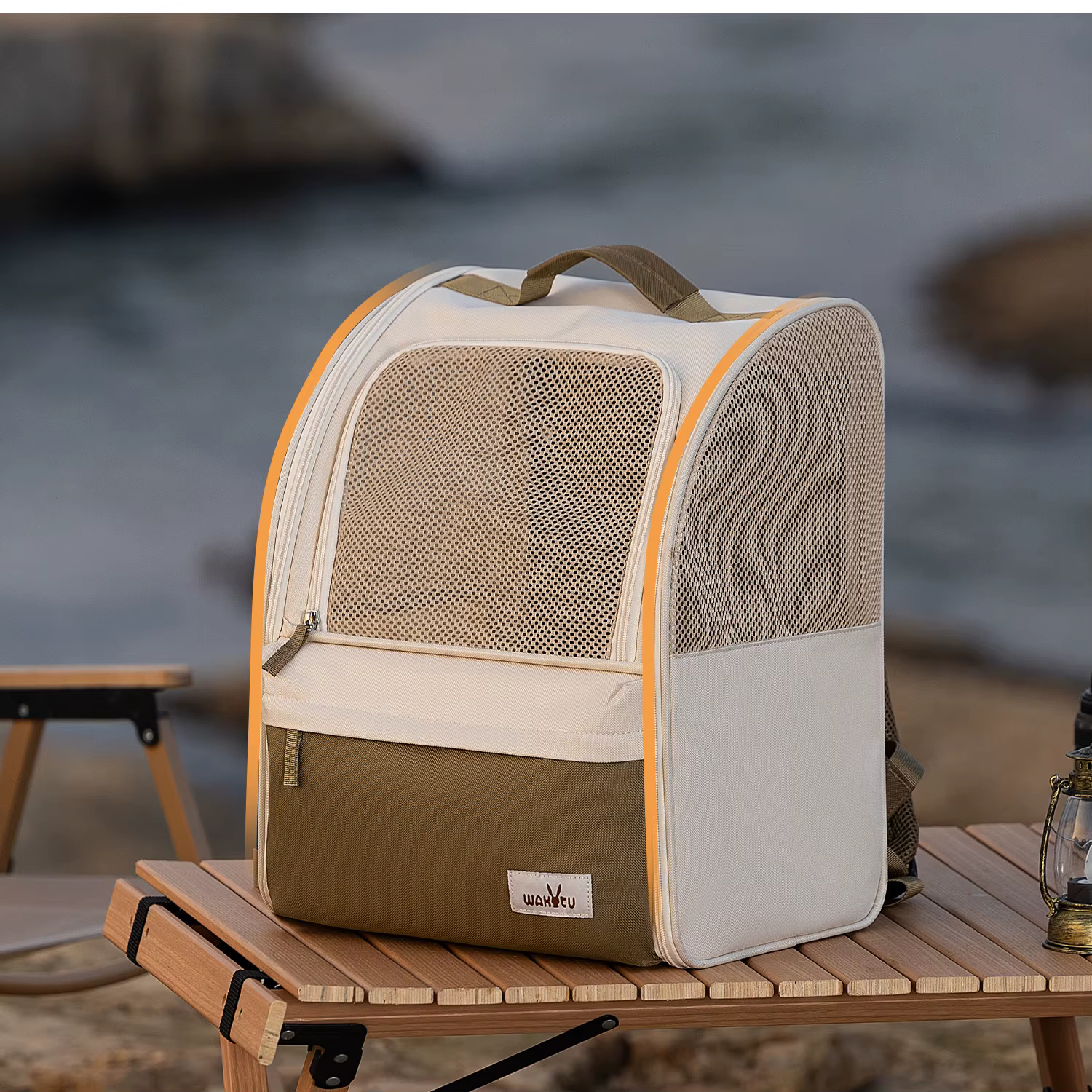 Mochila transporte para gatos y perros con ventana transpirable - imagen 2