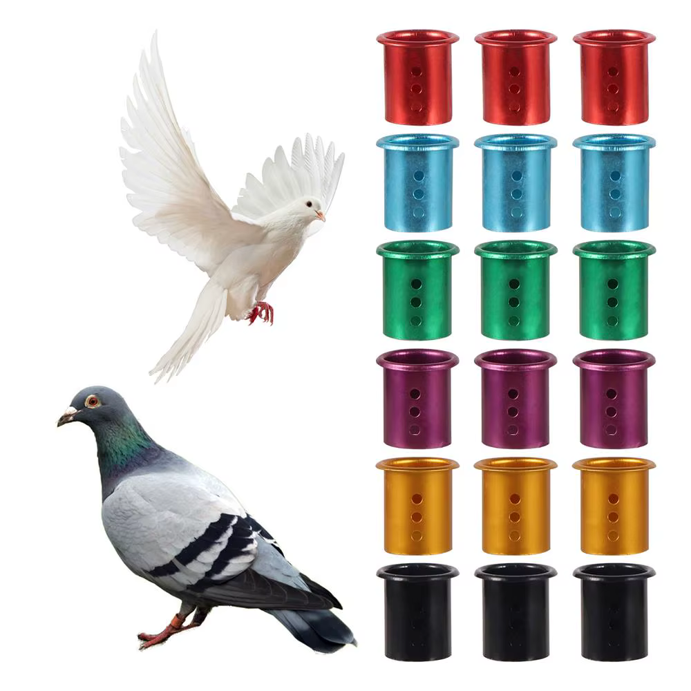 Anillas de identificación para paloma de aluminio duraderas y coloridas - imagen 3