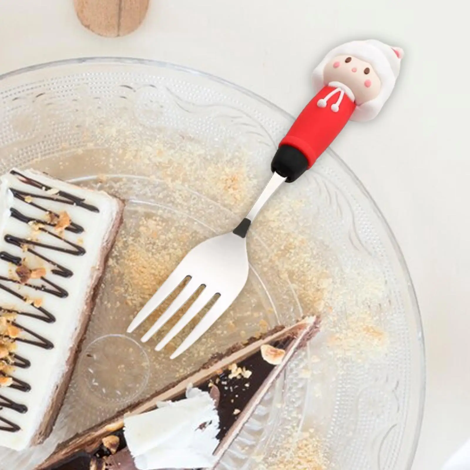 Juego de Cubiertos Navideños de Acero Inoxidable – Vajilla Elegante para Postre - imagen 2