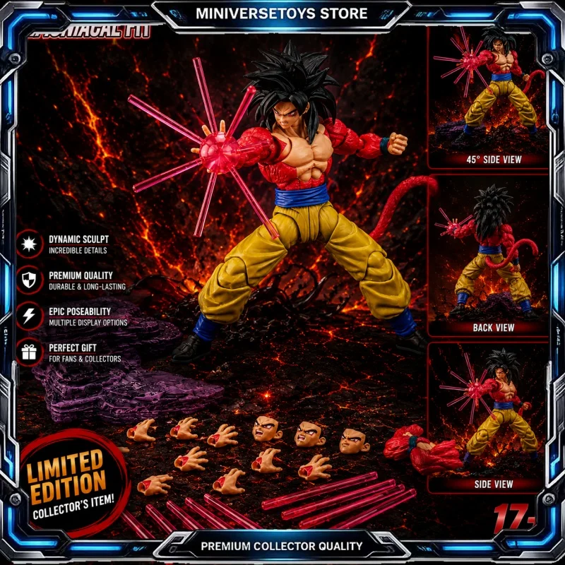 Figura articulada Goku Super Saiyan 4 de Dragon Ball GT - imagen 4