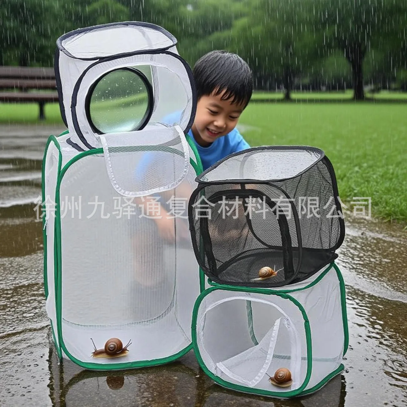 Criadero Plegable para Mascotas Pequeñas – Jaula de Malla con Panel Transparente - imagen 4