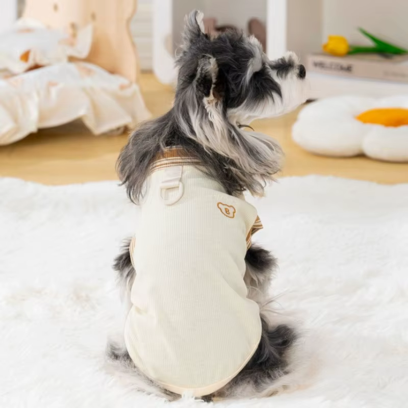Camiseta de verano con estampado de oso para perros y gatos - imagen 2