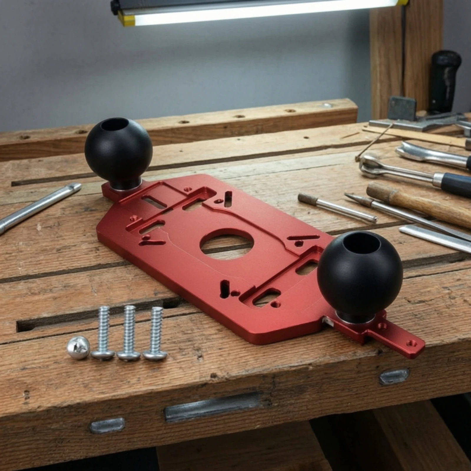 Base con asas para fresadora: soporte estable para trabajar madera - imagen 2