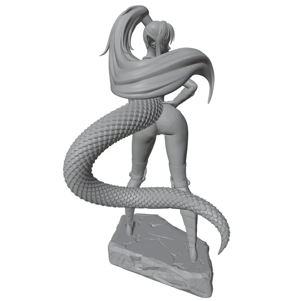 Figura de anime GK en 3D para decoración, miniatura gris DIY sin montar - imagen 5