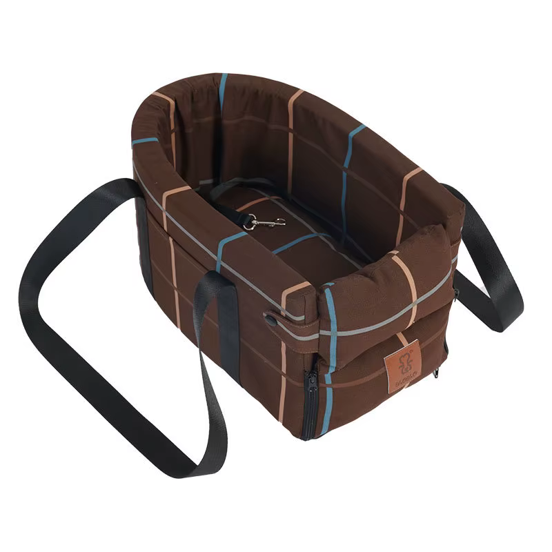 Asiento elevador portátil y lavable para perros pequeños en coche
