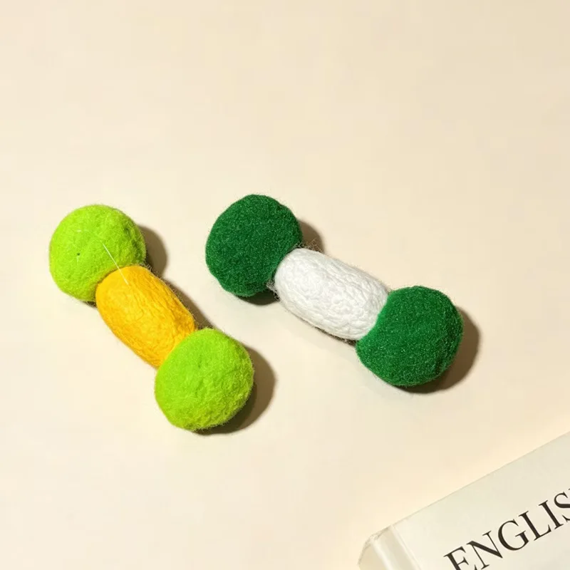 Juguete para gatos con pupa de insecto natural y bola de fieltro - imagen 3
