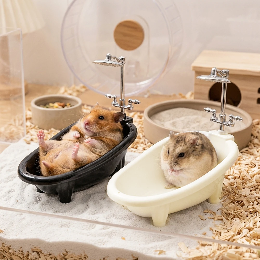 Juguete ducha en miniatura para terrario: hámster y reptiles - imagen 4