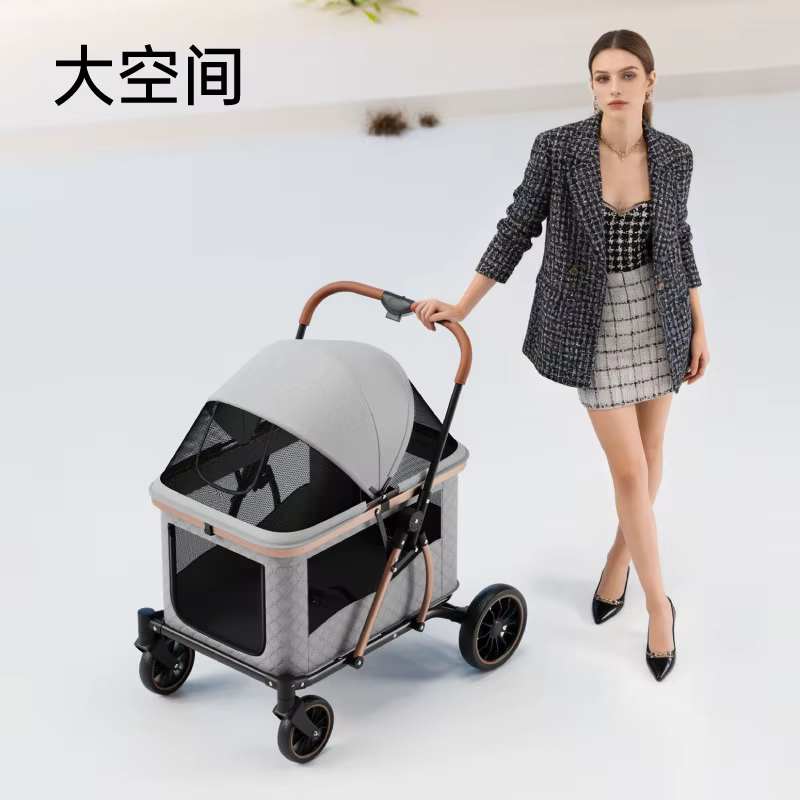 Carrito plegable y portátil para perros medianos y grandes - imagen 3