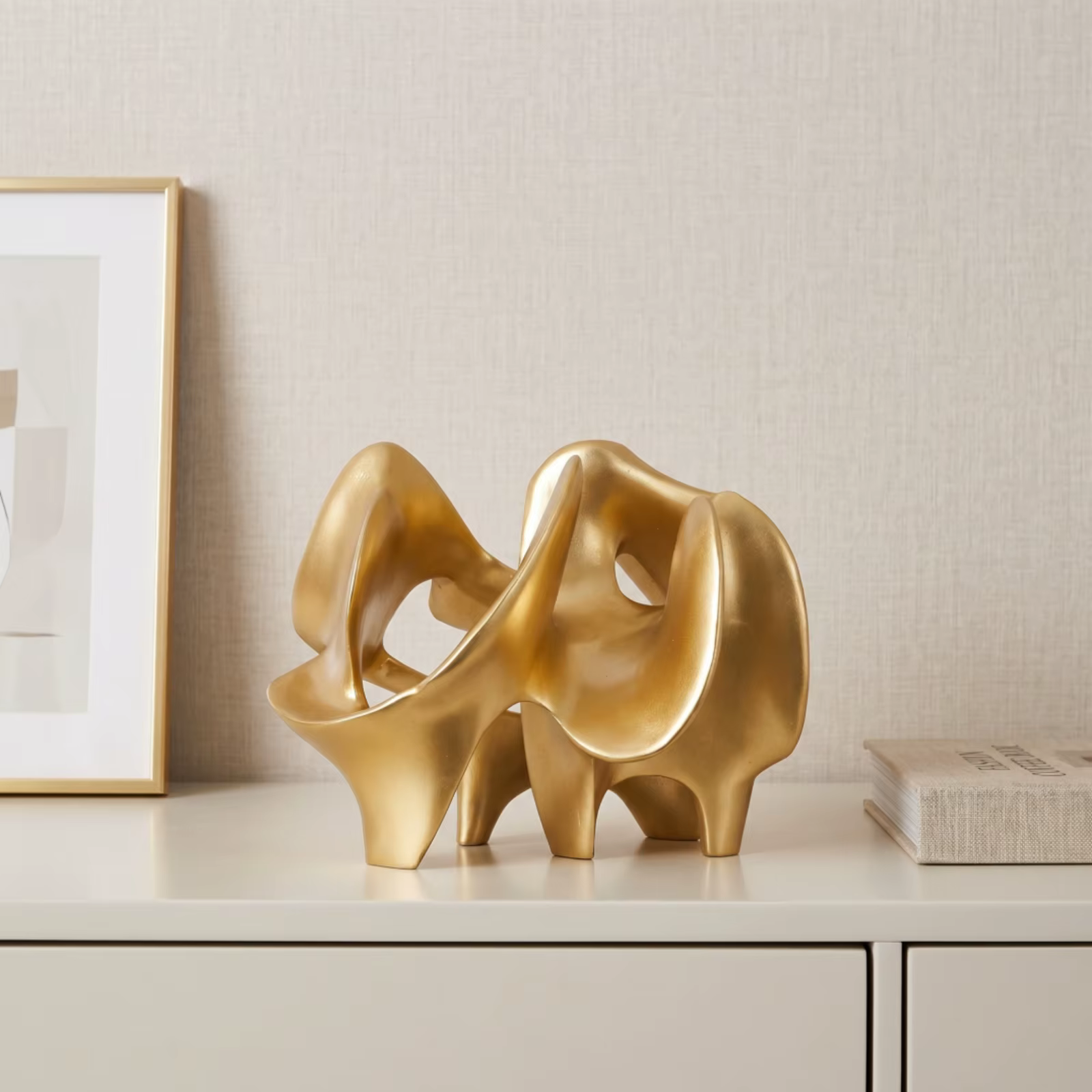 Figura geométrica de gato – Adorno estilo nórdico para salón - imagen 2