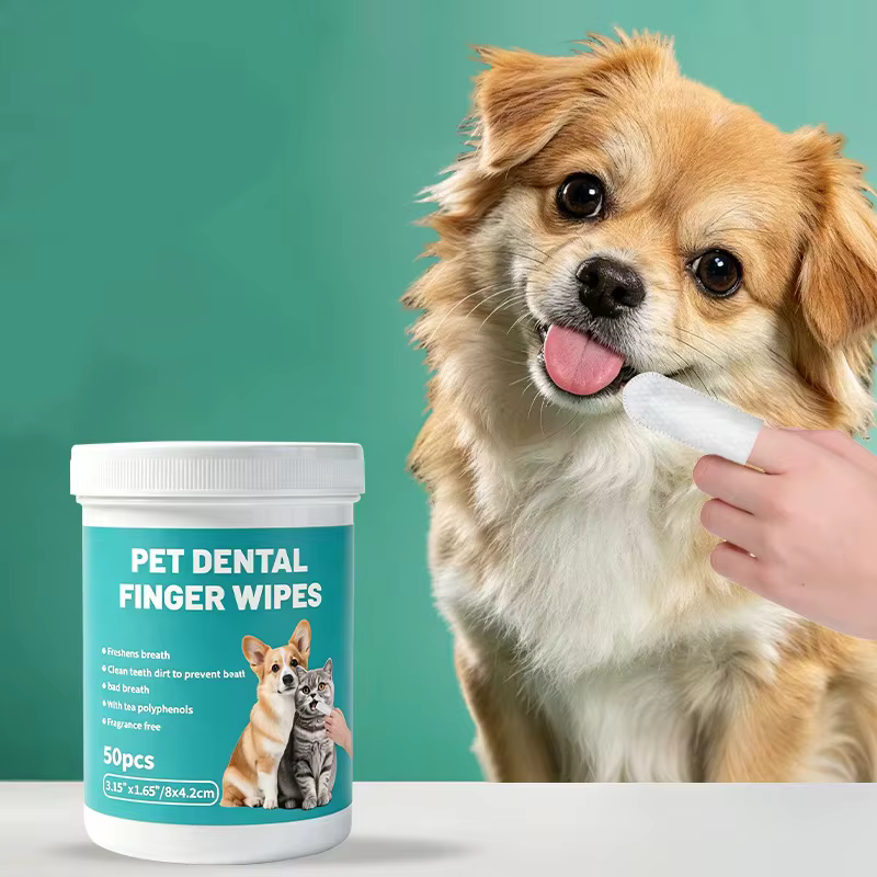 Toallitas limpieza dental para perros y gatos, mal aliento desechables - imagen 4